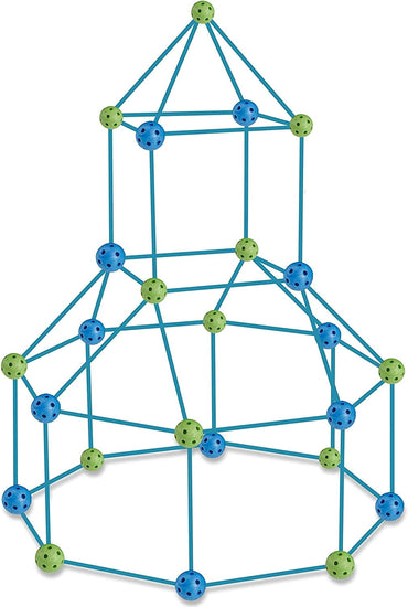 Construct-a-Fort Buildable Children's Playset, 85 Pieces Count per Pack, Ages 3+ by MinnARK