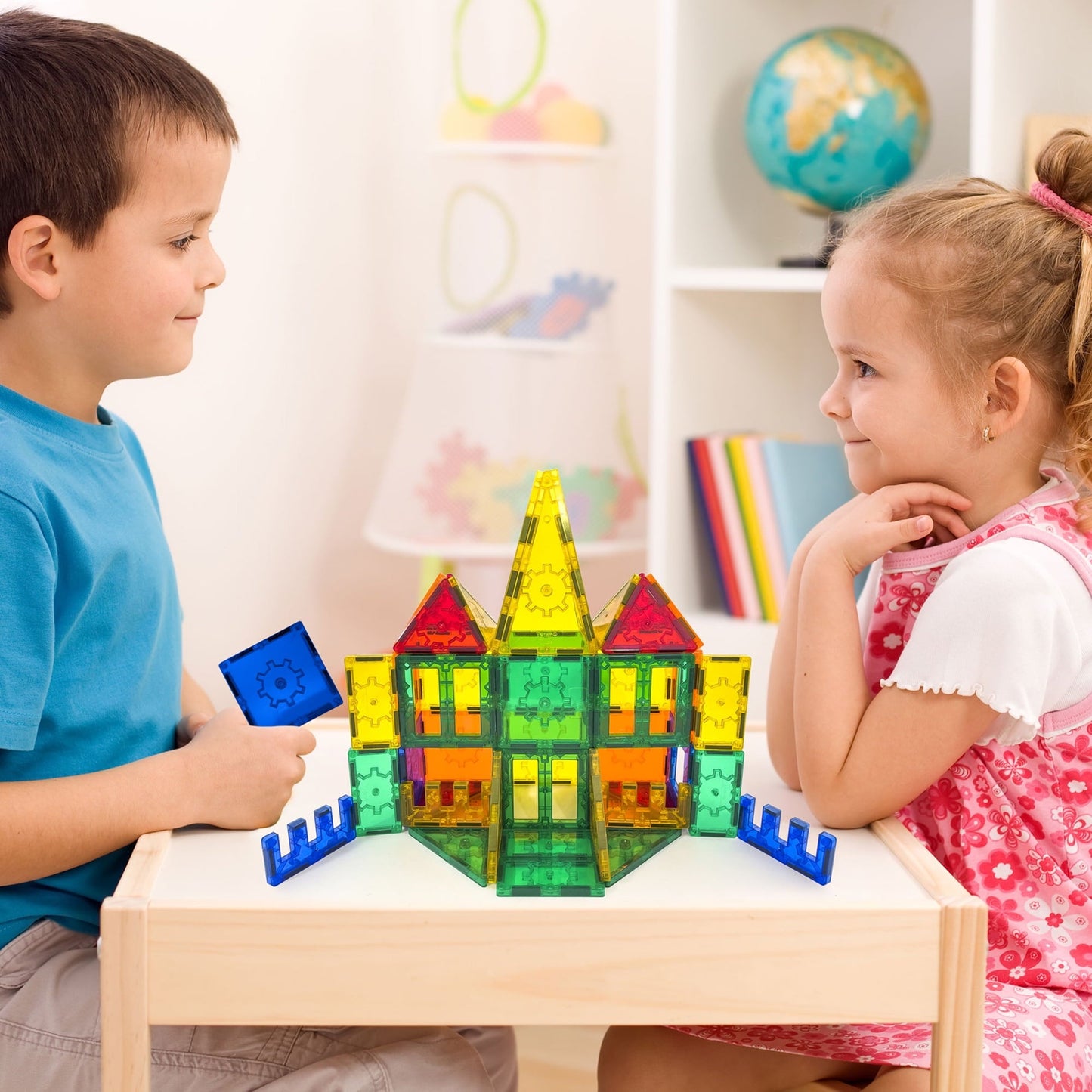 Tytan Magnetic Tile Building Set - 100-Piece STEAM Toy for Kids Ages 3+