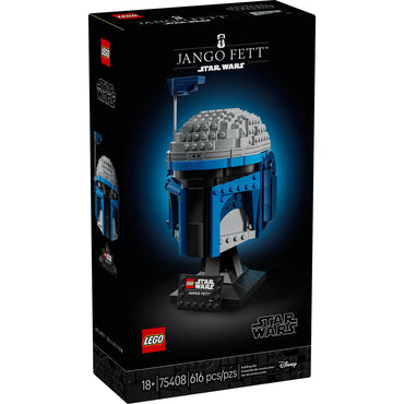 LEGO Star Wars Jango Fett Helmet - DIY Model Kit For Adults 18+ - Collectible Building Set - Room Decor Idea For Attack of the Clones Fans - Unique Gift Idea for Men and Women - 75408