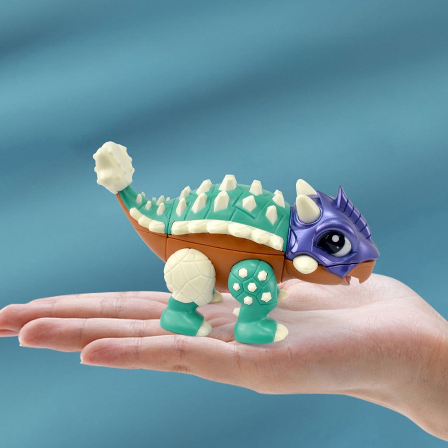 Toddler Toys, Kids Toy Gifts, Ankylosaurus Dinosaur Animals Shaped Alien Third Orders Puzzle Toy Splicing Toy Doll Boys And Girls Holiday Birthday Gifts