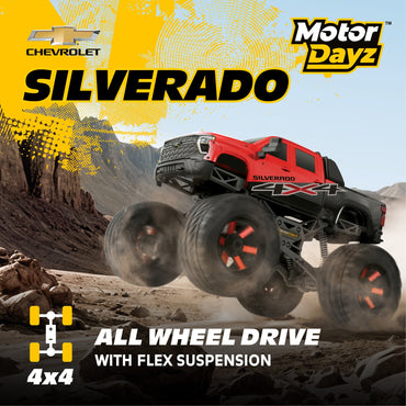 Motor Dayz (1:10) Chevrolet Silverado Heavy Metal Remote Control 4X4 Truck