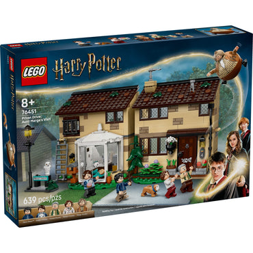 LEGO Harry Potter Privet Drive: Aunt Marge’s Visit Kids Toy - Buildable Book Nook and Room Decor for Boys and Girls, Ages 8+ - Gift for Christmas - Collectible Harry Potter Minifigure - 76451