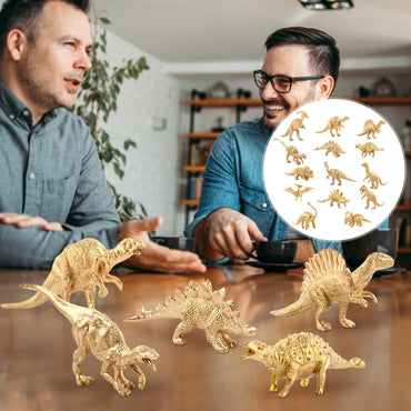 Christmas Clearance 2024! QTOCIO Toddler Toys, Dinosaur Model Set Birthday Party Dinosaur Decoration Hand-made Model Toy 14pcs