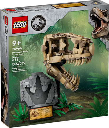 LEGO Jurassic World Dinosaur Fossils: T. rex Skull, Dino Toy for Boys and Girls, Educational Skeleton Model Set with Bones for Kids, Great Gift for Fans of the Jurassic Park Movies, 76964