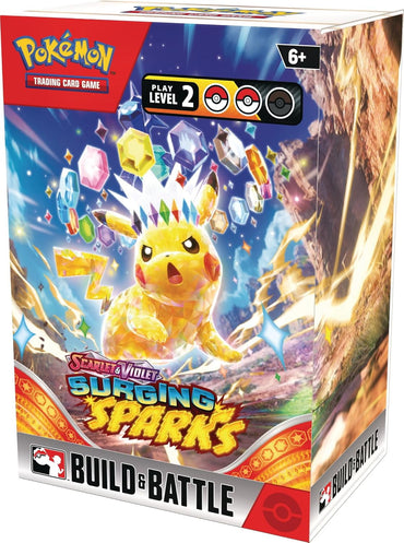 Pokemon Scarlet & Violet Surging Sparks Build and Battle Box (SV08)
