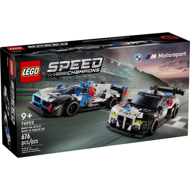 LEGO Speed Champions BMW M4 GT3 & BMW M Hybrid V8 Building Toys - Race Car Toys for Kids, Boys & Girls, Ages 9+ - Gift for Christmas - W/ 2 Minifigures - 76922