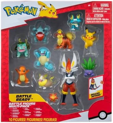 Pokemon Proxy Pokemon Battle Age 4+ Action Figure, Multicolor, 10 Pack