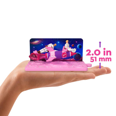 Barbie Mini Barbie Land Barbie The Movie Vehicle Collection, Includes 2 1.5-inch Dolls & Vehicles Inspired by the Film