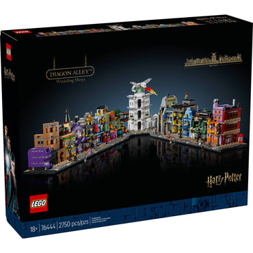 LEGO Harry Potter Diagon Alley Wizarding Shops Building Set for Adults - Collectible Kit for Harry Potter Fans with 12 Microfigures - Gift for Christmas - 76444