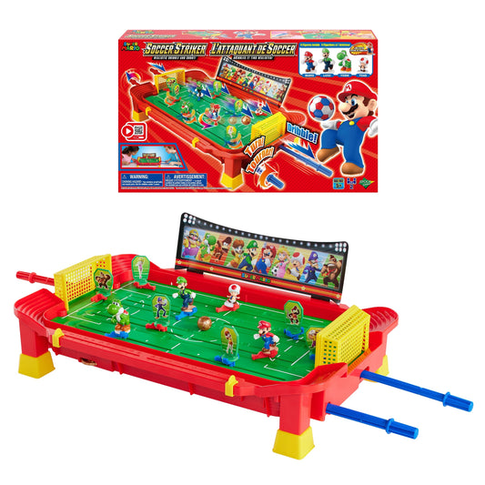 Epoch Games Super Mario Soccer Striker, Tabletop Skill and Action Game, Ages 5+