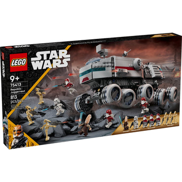 LEGO Star Wars: The Clone Wars Republic Juggernaut Building Toy for Kids - Pretend Play Set W 8/ Toy Figures - Collectible Model Kit for Boys & Girls, Ages 9+ - Gift Idea for Birthdays - 75413