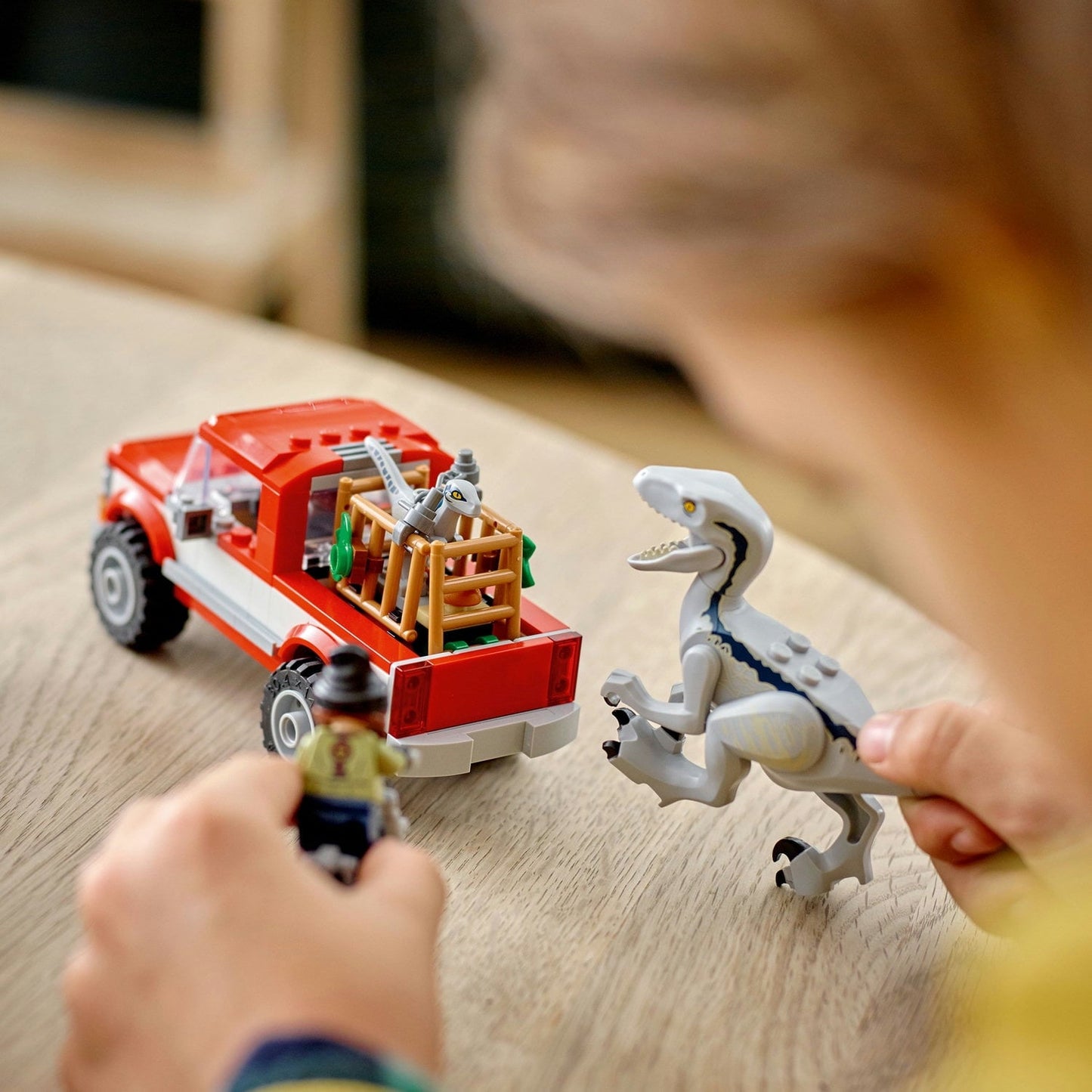 LEGO Jurassic World Blue and Beta Velociraptor Capture 76946 with Truck and 2 Dinosaur Toys for Kids, 2022 Dominion Movie Inspired Set