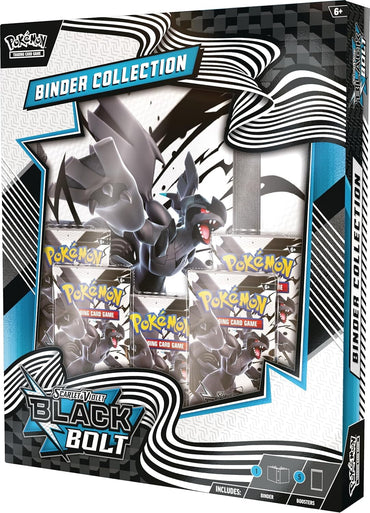 Pokemon TCG Scarlet & Violet 10.5 Black Bolt Binder Collection Box, 5 Packs