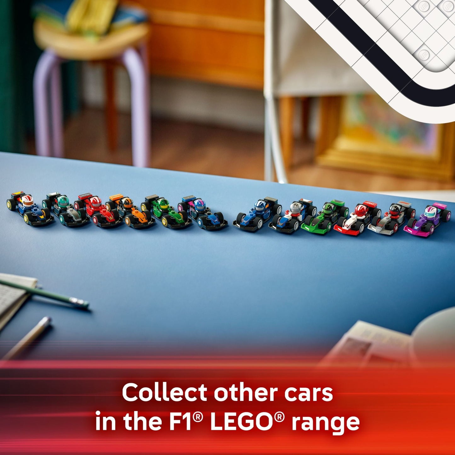 LEGO F1 Collectible Race Cars, 6 Pack - Building Set for Boys & Girls, Ages 6+ - Birthday Party Favor or Gift - Mystery Box W/ Surprise F1 Car Toys - Travel Toys for Kids - 66796