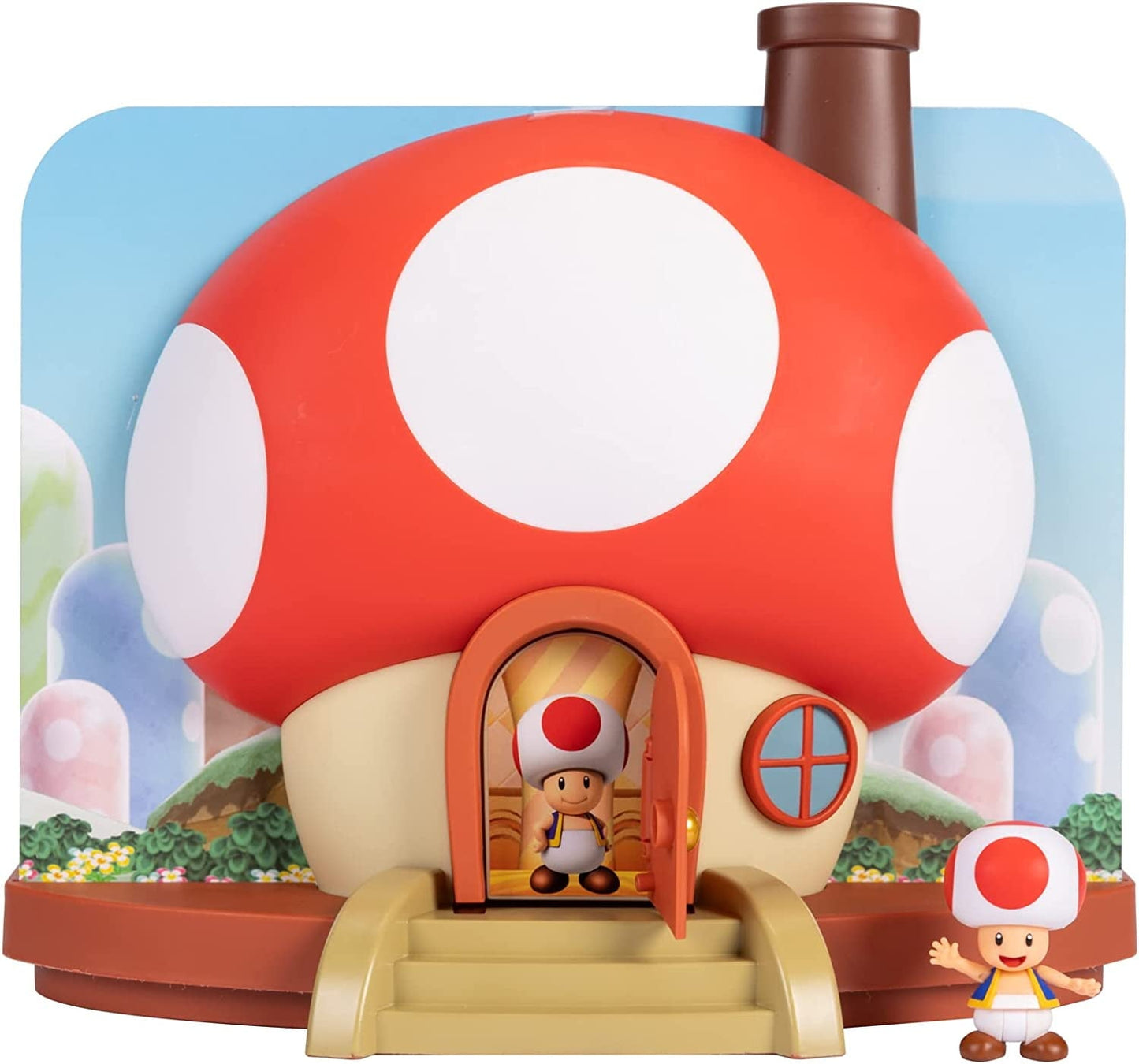World of Nintendo Super Mario Deluxe Toad House Playset