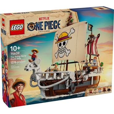LEGO ONE Piece The Going Merry Pirate Ship Building Blocks - Pretend Play Adventure Toy for Boys & Girls, 10+ - Straw Hat Crew Toy Figures & Playset for Anime Fans - Gift for Christmas - 75639
