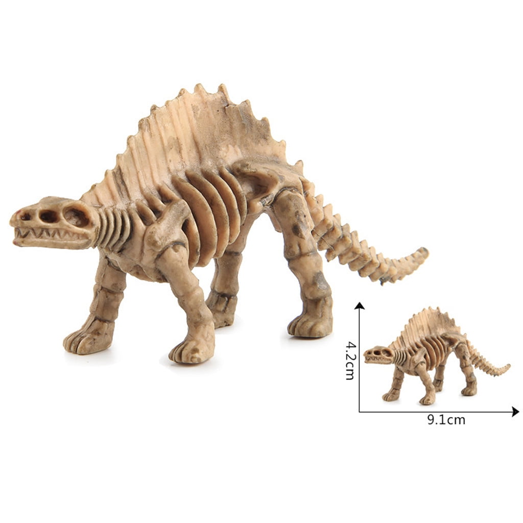 Ke1Clo 12PCS Dinosaur Fossil Skeletons, Assorted Dinosaur Skeleton Toys Small Dinosaur Figures Plastic Dinosaur Party Favors