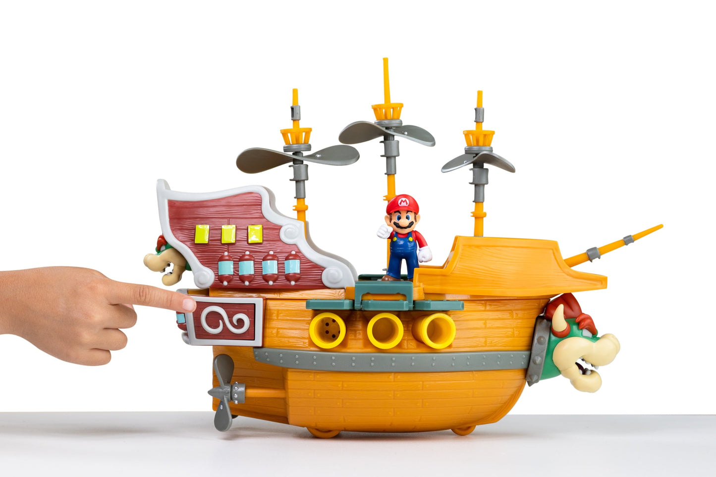 Nintendo Super Mario Deluxe Bowsers Airship 2.5 inch Action Figure Playset