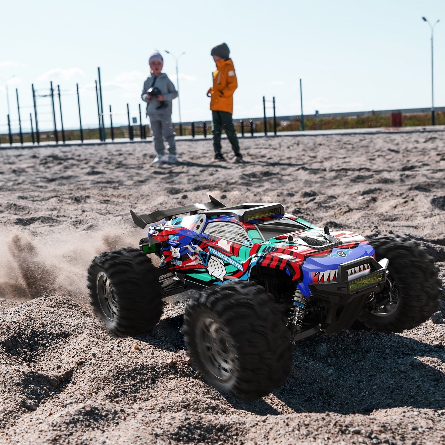 AUOSHI 2025 Professional Racing RC Cars for Adults with ESP Brushed Motor, 70+KM/H(45MPH) Top Speed,4X4 Hobby Off-Road,1:10 Remote Control CarT with Oil Filled Shocks