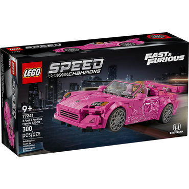 LEGO Speed Champions 2 Fast 2 Furious Honda S2000 Car Toy for Kids, Boys, and Girls, Ages 9+ - Gift for Christmas for Race Car and Movie Fans - Includes Suki Minifigure - 77241