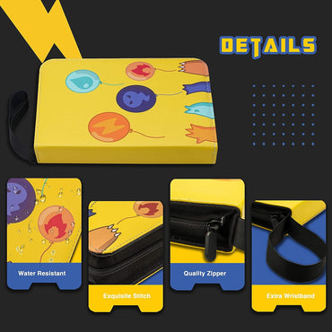 Clovercat 4 Pocket Waterproof Card Binder, 50 Pages Trading Card Binder, Portable Card Binder Holder, Up to 400 Cards Double Sided Pocket Album Sports Cards - Perfect for Back to School Supplies