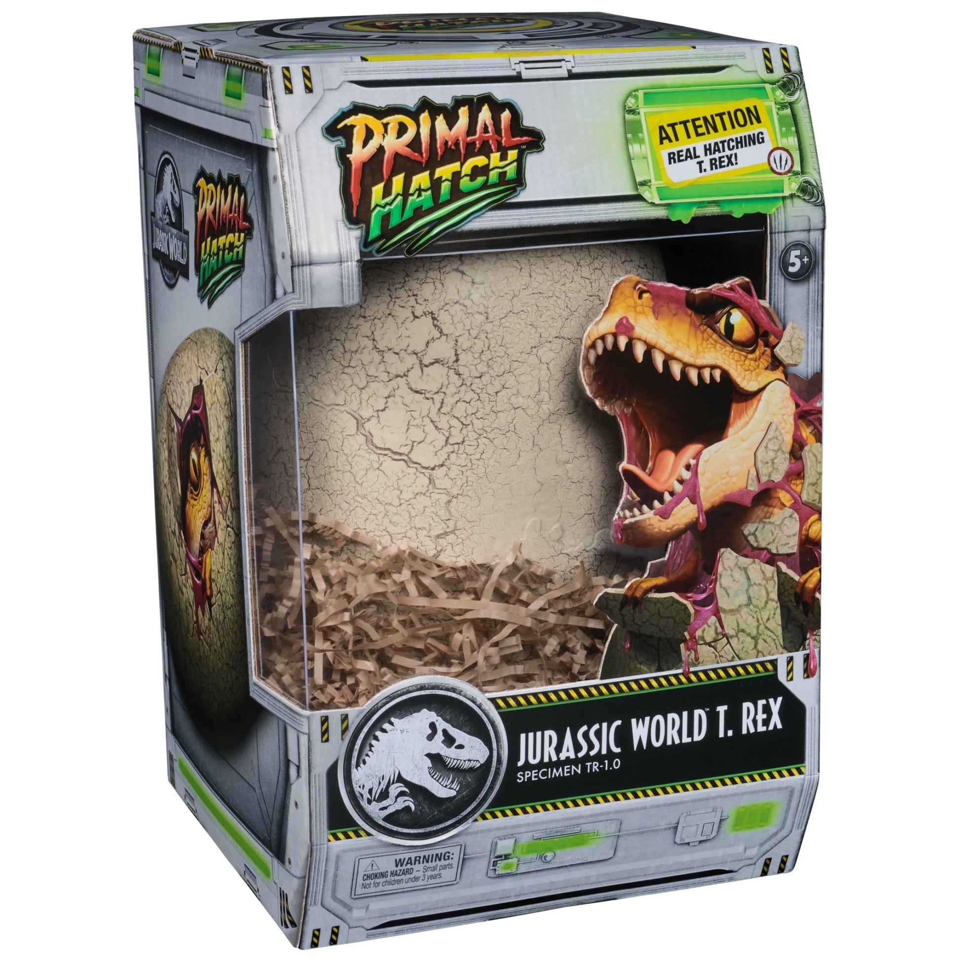 Jurassic World Primal Hatch T-Rex, Interactive Dinosaur Toy for Kids Ages 5 and up