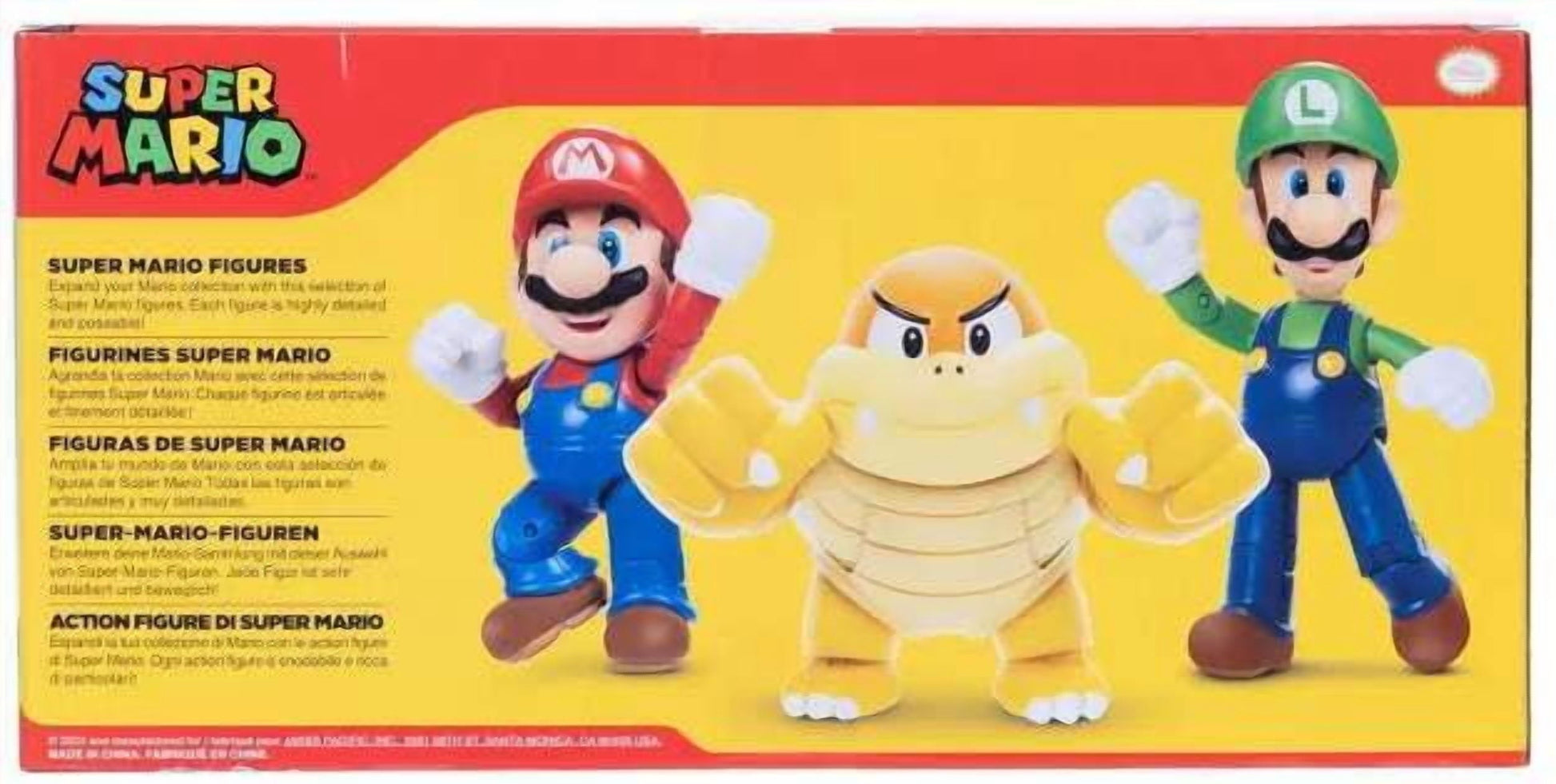 Super Mario Mario, Boom Boom & Luigi Figure 3-Pack