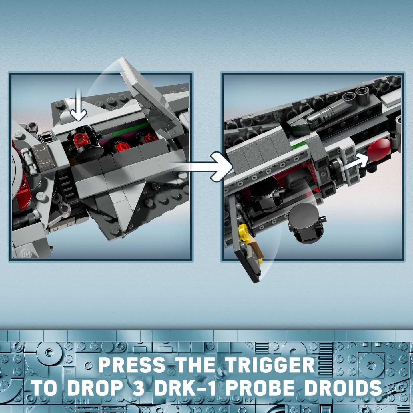 LEGO Star Wars: The Phantom Menace Darth Maul’s Sith Infiltrator Starship Toy, Includes Qui-Gon Jinn, Darth Maul, Anakin Skywalker, and Exclusive 25th Anniversary Saw Gerrera Minifigure, 75383