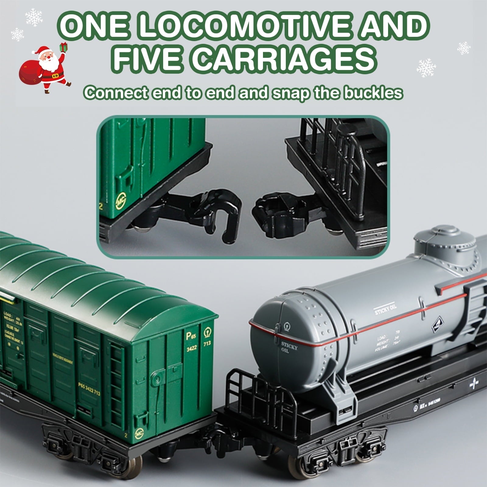 PayUSD Train Set Electric Train Toys Set for Boys Under Christmas Tree with Sounds Light Rechargeable Steam Cargo Cars Tracks for Kids Toy Indoor Toddlers Xmas Gift