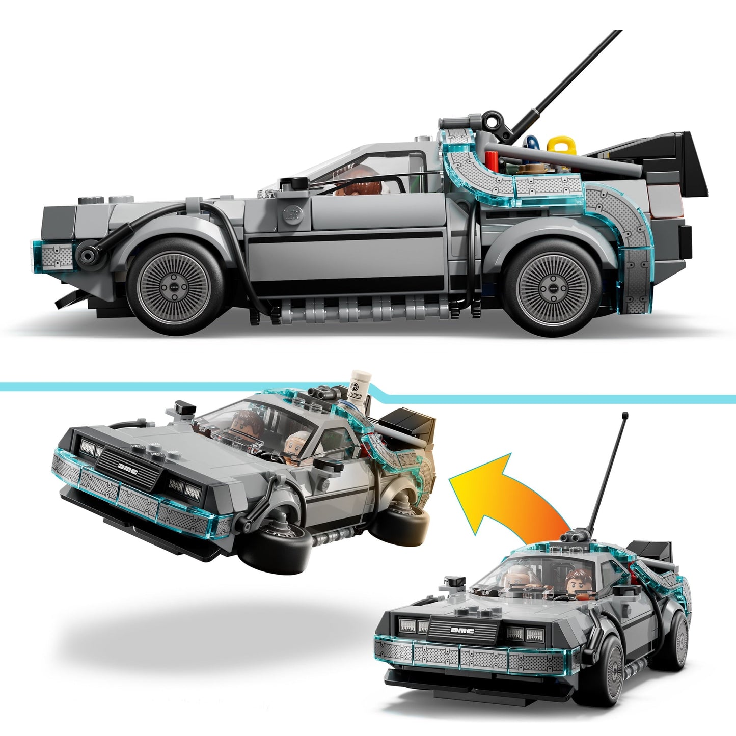 LEGO Speed Champions Time Machine from Back to the Future Building Toy for Kids - Pretend Play & Display Car Toy W/2 Build Modes for Boys & Girls, Ages 9+ - Gift Ideas for Birthdays & Fans - 77256