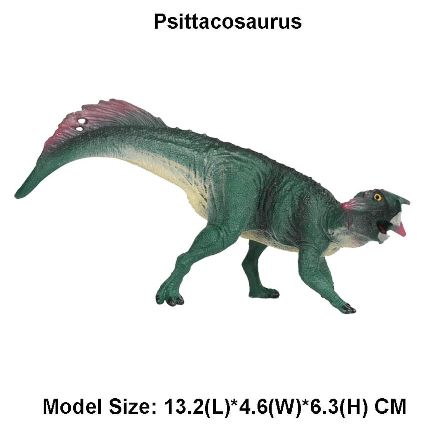Holzlrgus Dinosaur Toy Realistic Psittacosaurus Animal Figures Science Project, Cake Topper, Early Educational Toys Birthday for Toddlers Kids Age 3 4 5