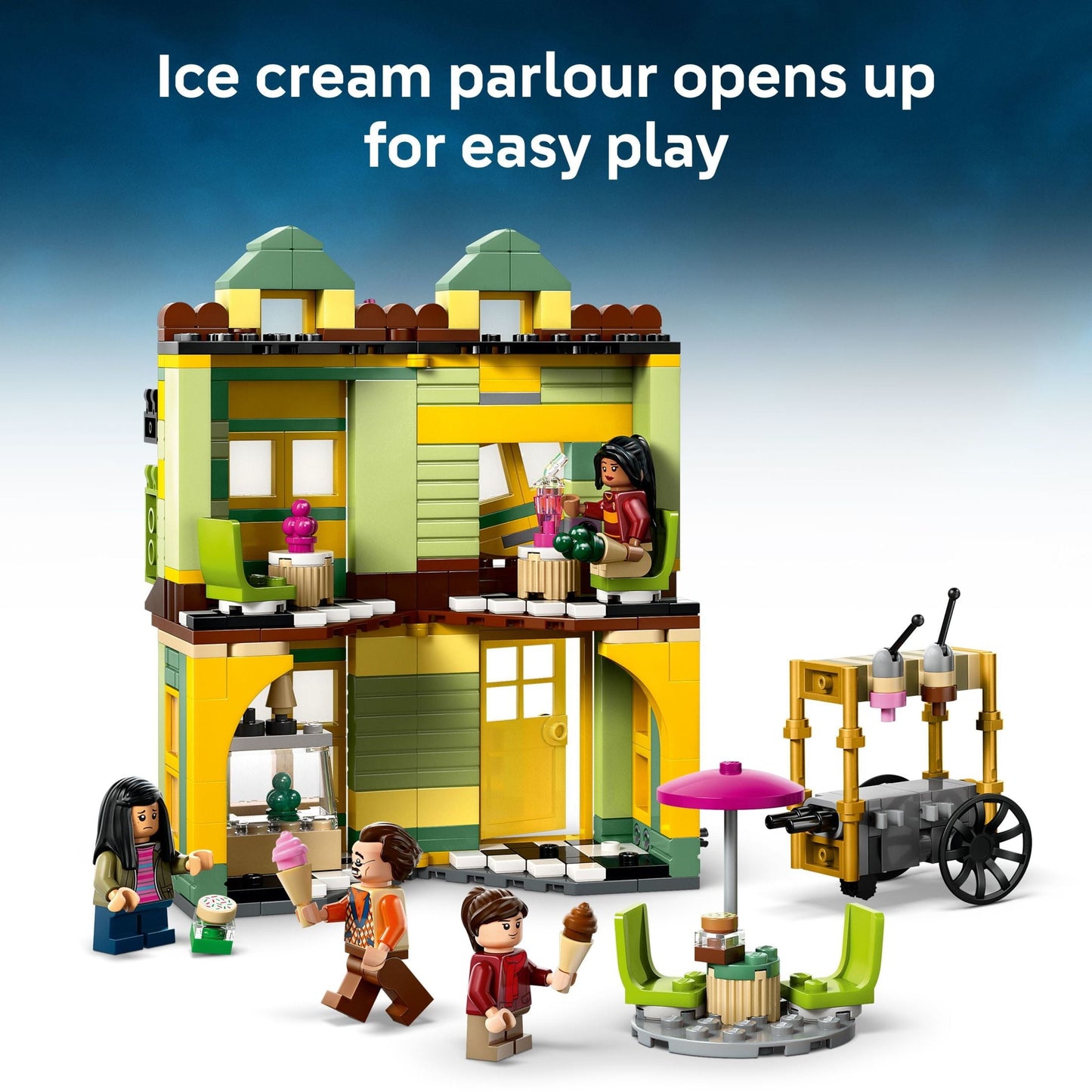 LEGO Harry Potter Quality Quidditch Supplies & Ice Cream Parlour - Kids Toy - Diagon Alley Building Set for Boys and Girls 8+ - Harry Potter Collectible - Gift Idea for Birthdays - 76452