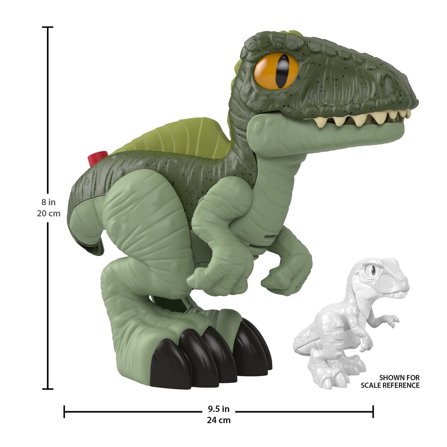 Imaginext Jurassic World Dominion Deluxe Growlin’ Giga XL Dinosaur Toy with Lights & Sounds