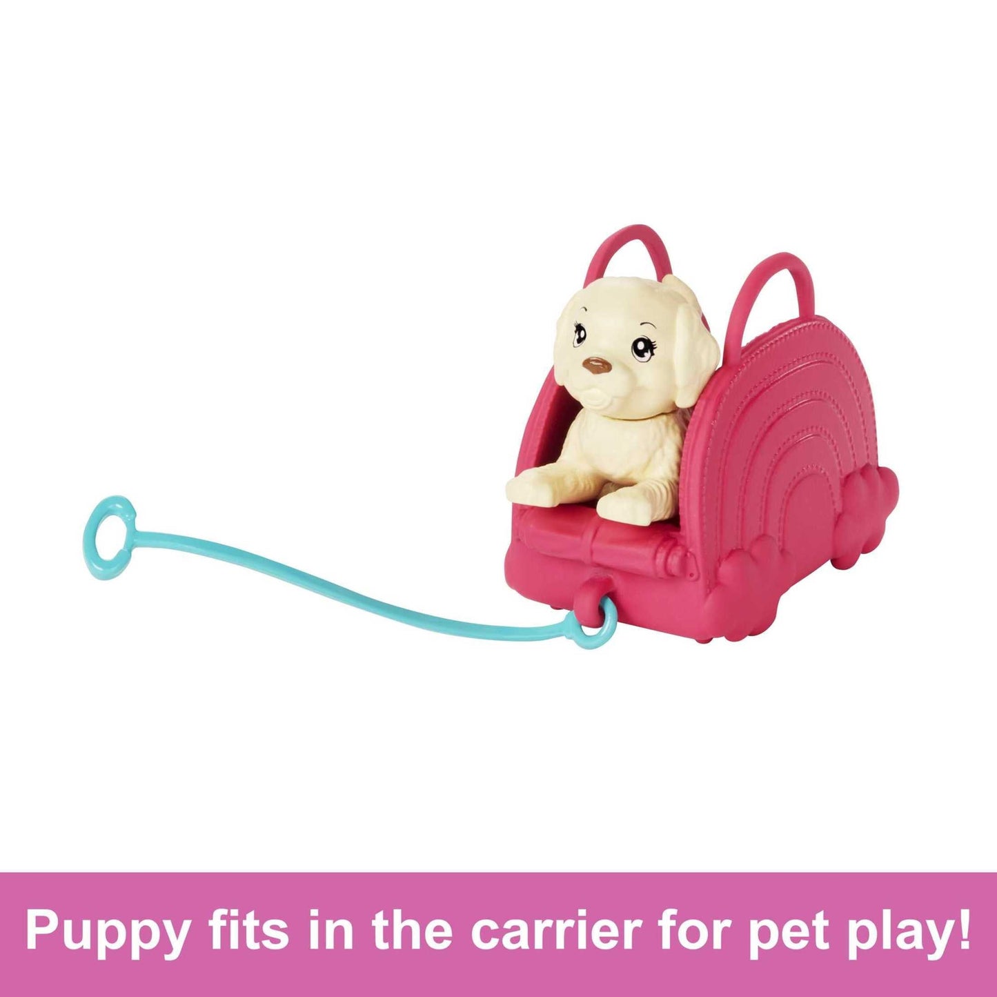 Barbie Chelsea Doll and Accessories, Small Doll Travel Set with Puppy and 6 Pieces