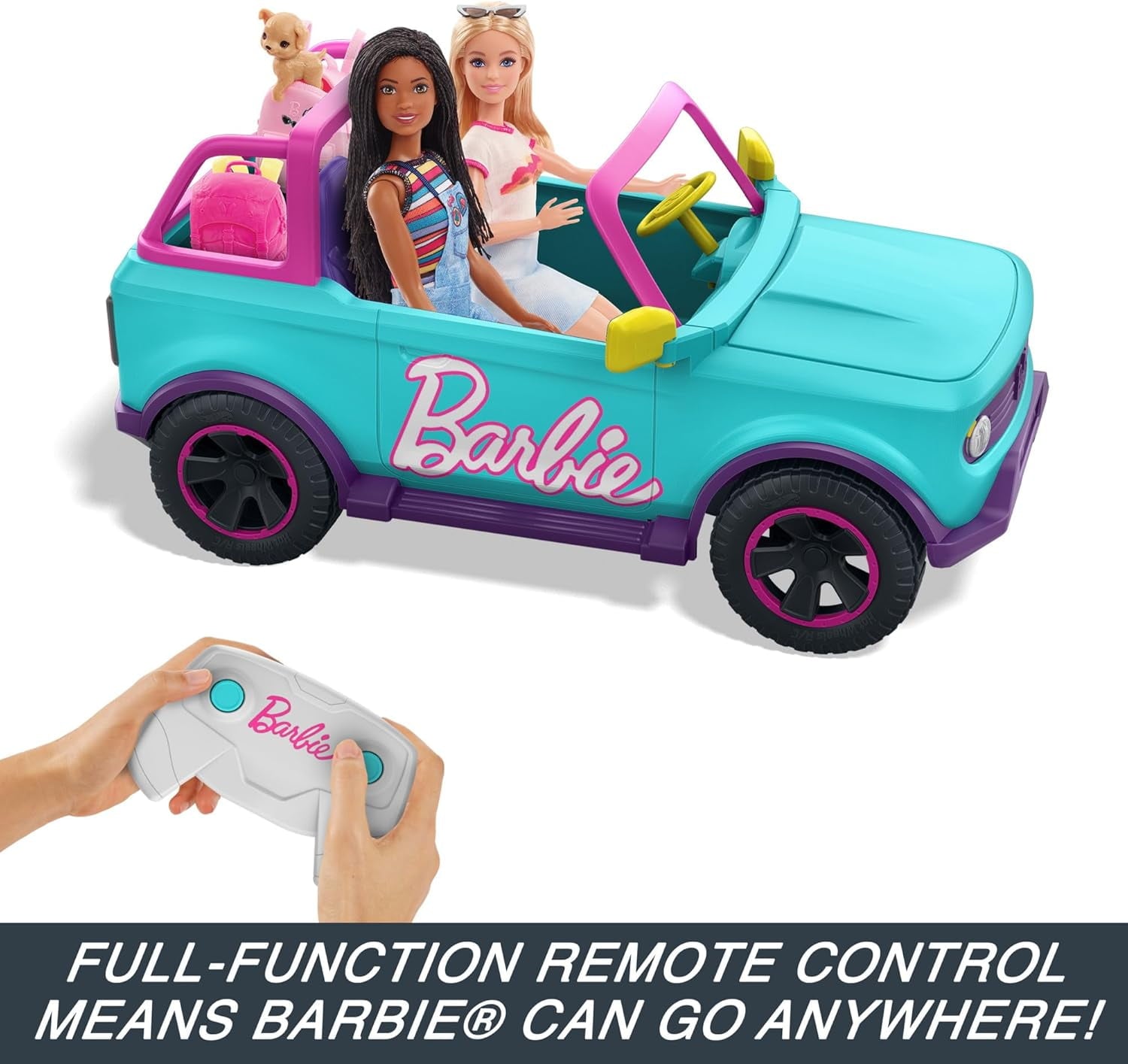 Barbie HOT WHEELS® Battery-Powered RC SUV Vehicle, Blue