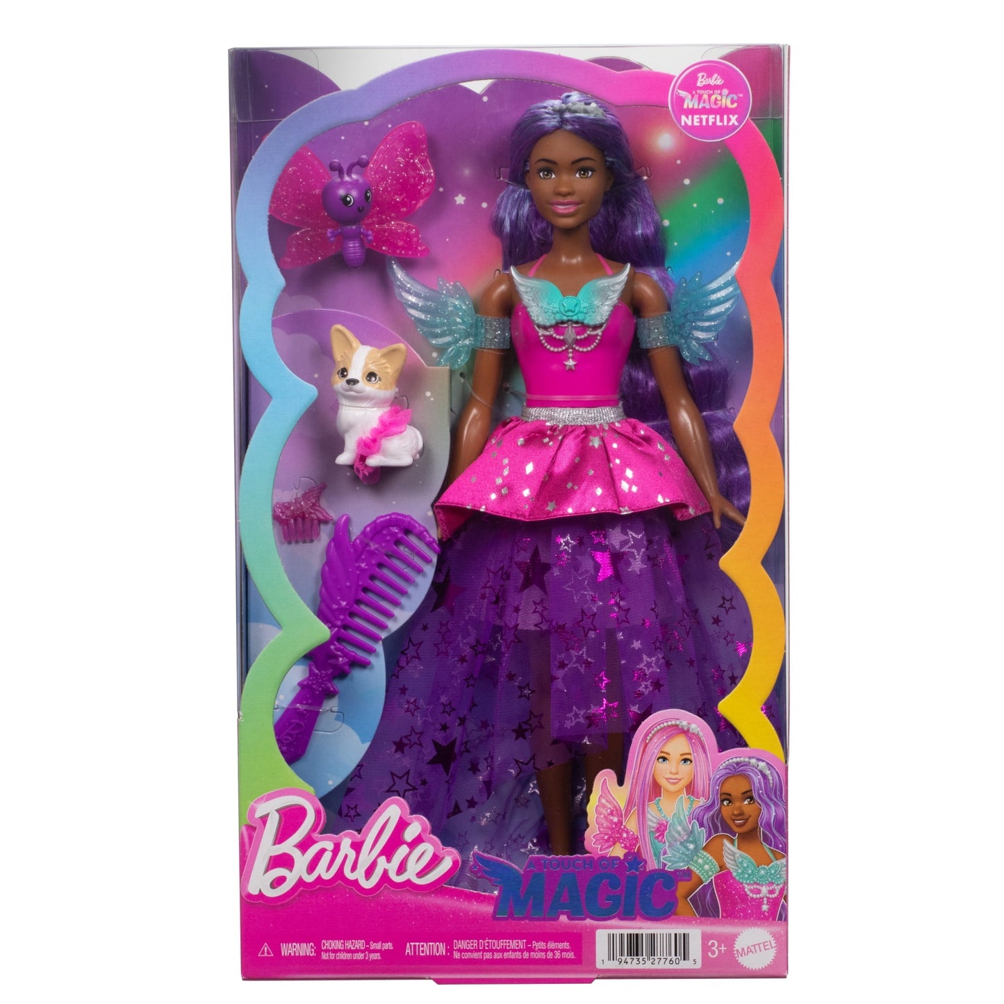 Barbie Doll with 2 Fantasy Pets, Barbie “Brooklyn” From Barbie A Touch of Magic