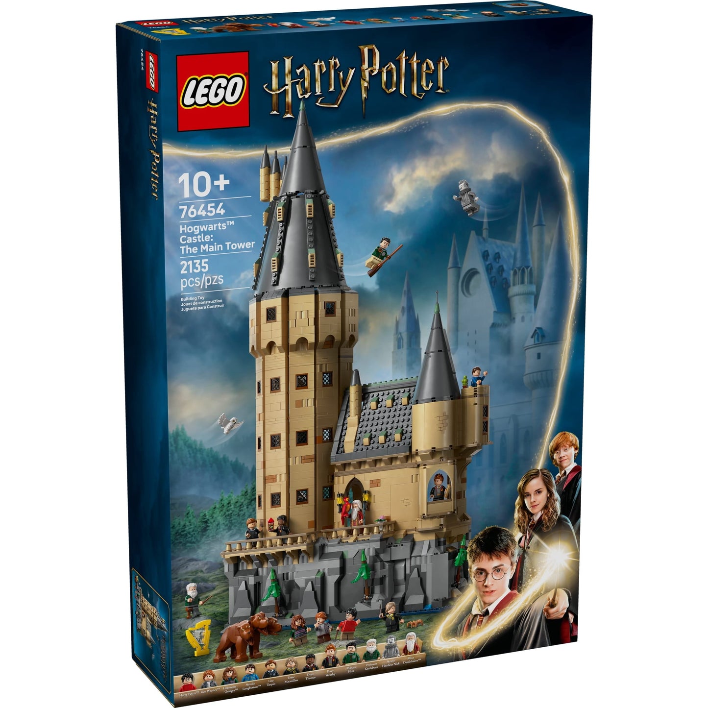 LEGO Harry Potter Hogwarts Castle: The Main Tower - Building Set for Boys and Girls, Ages 10+ - 12 Collectible Minifigures Including Harry Potter & Dumbledore - Gift for Christmas - 76454