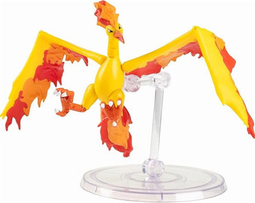 Jazwares Pokemon 6" Moltres Articulated Battle Figure Toy with Display Stand - Officially Licensed - Collectible Pokemon Gift for Kids and Adults - Ages 4+