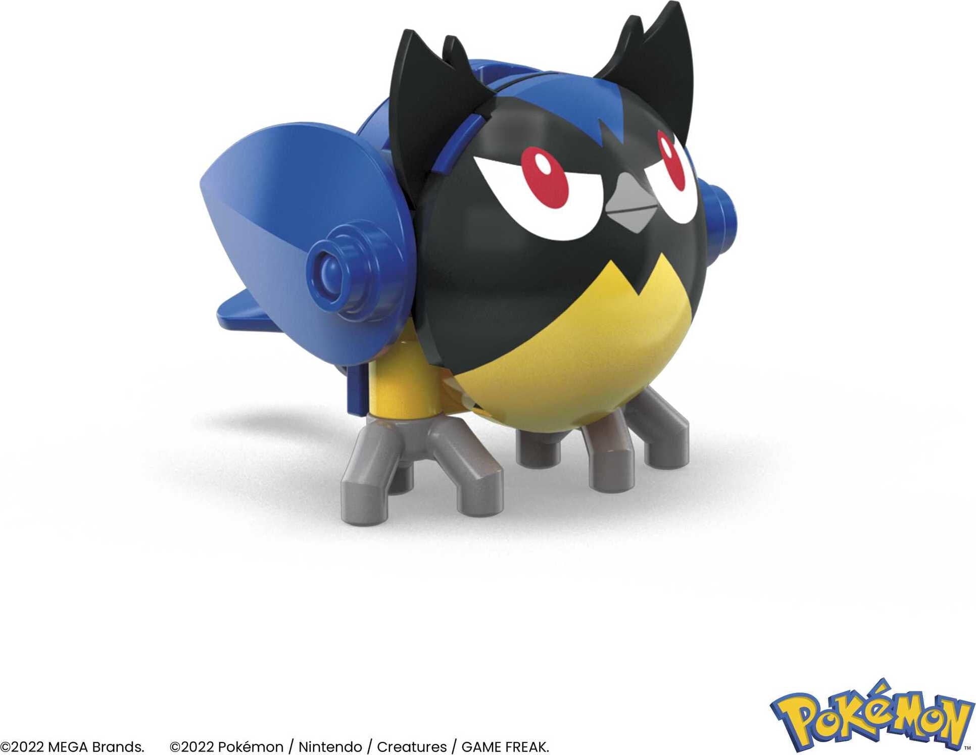 MEGA Pokemon Building Toy Kit Rookidee (15 Pieces) with 1 Action Figure and Ball for Kids