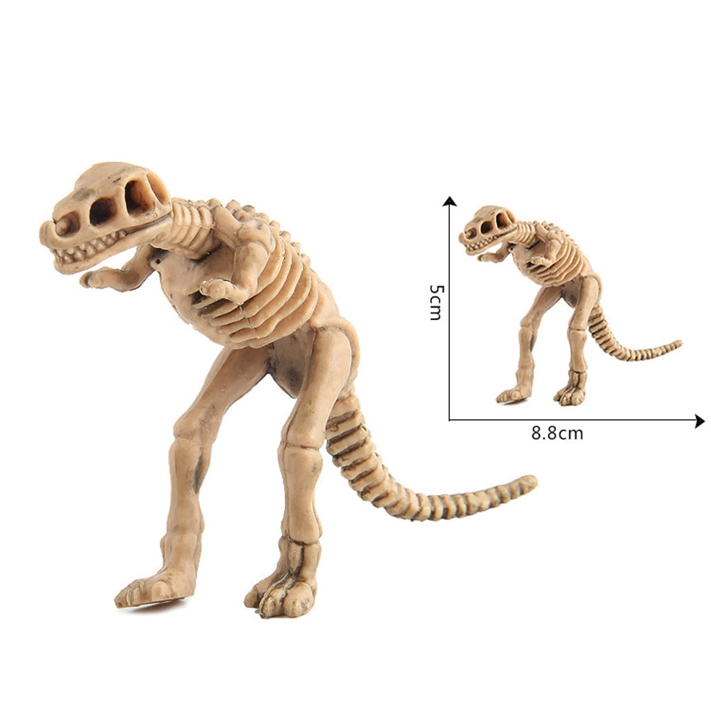 Ke1Clo 12PCS Dinosaur Fossil Skeletons, Assorted Dinosaur Skeleton Toys Small Dinosaur Figures Plastic Dinosaur Party Favors