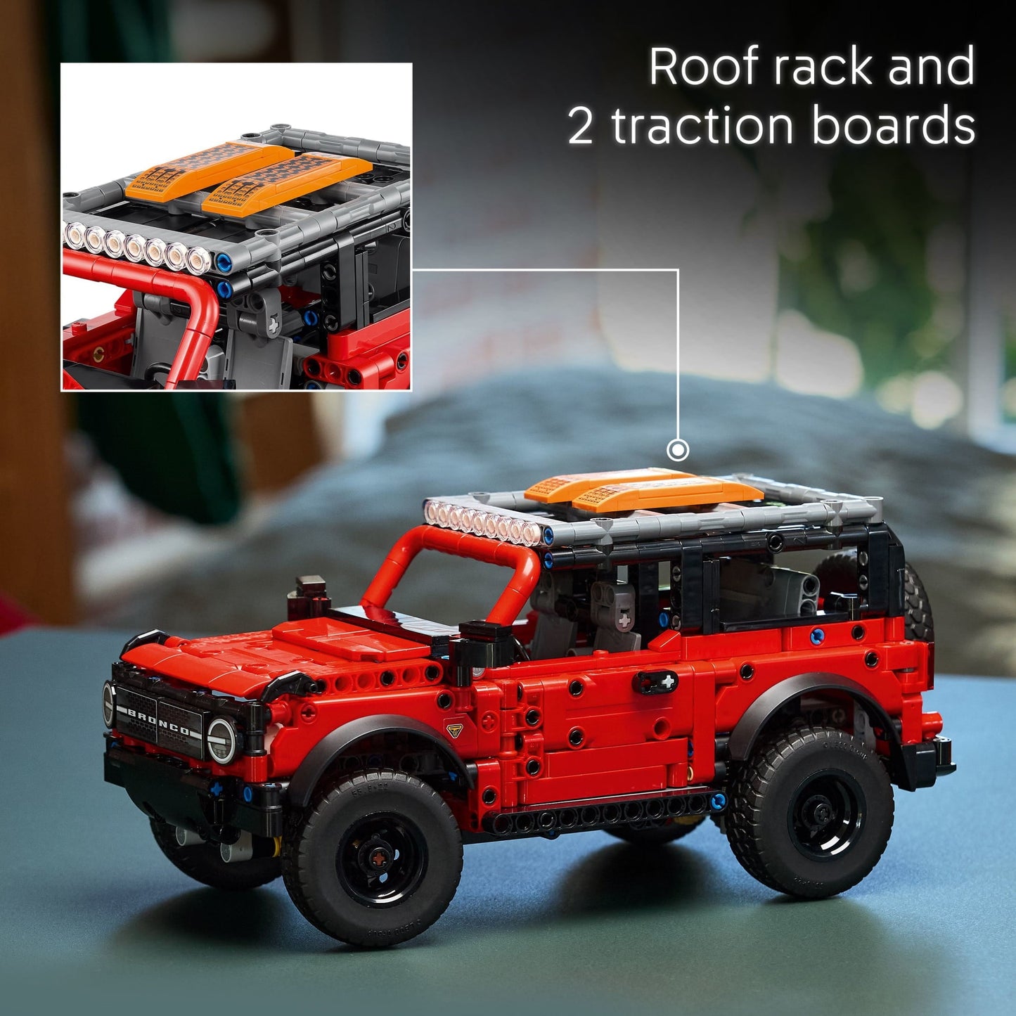 LEGO Technic Ford Bronco Kids Toy Car - Building Toy for Boys and Girls, Ages 10+ - Car Toy and Model Kit - Gift for Christmas - Authentic Ford Bronco Trim & Details - 42213