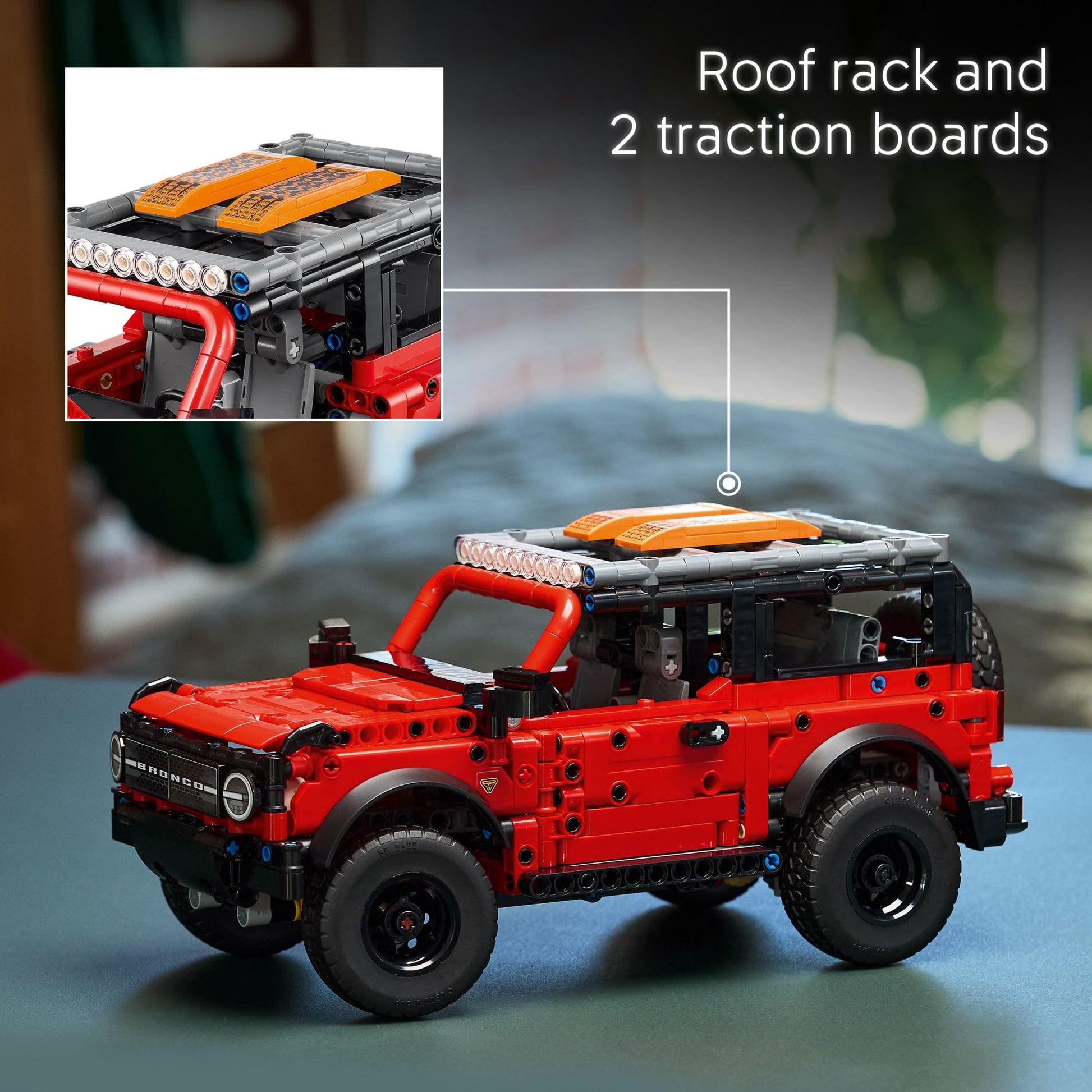 LEGO Technic Ford Bronco Kids Toy Car - Building Toy for Boys and Girls, Ages 10+ - Car Toy and Model Kit - Gift for Christmas - Authentic Ford Bronco Trim & Details - 42213