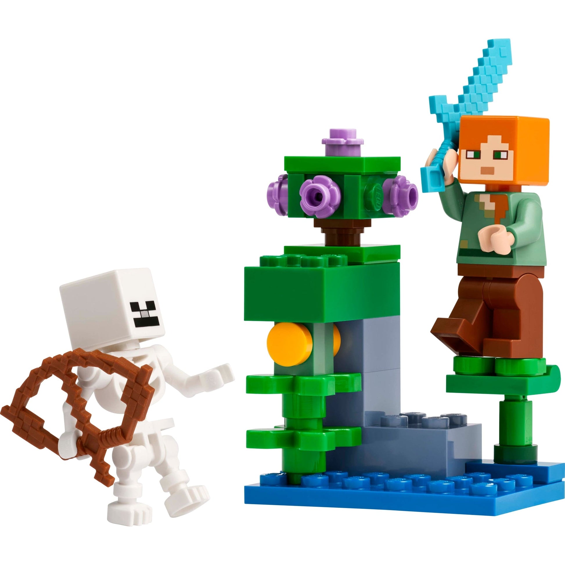 LEGO Minecraft Gift Set - 5 epic sets with 15 characters in 1 Box: Steve’s Desert Expedition, The Armory, The Nether Lava Battle, The Illager Desert Patrol, and The Lush Cave Fight - 66805