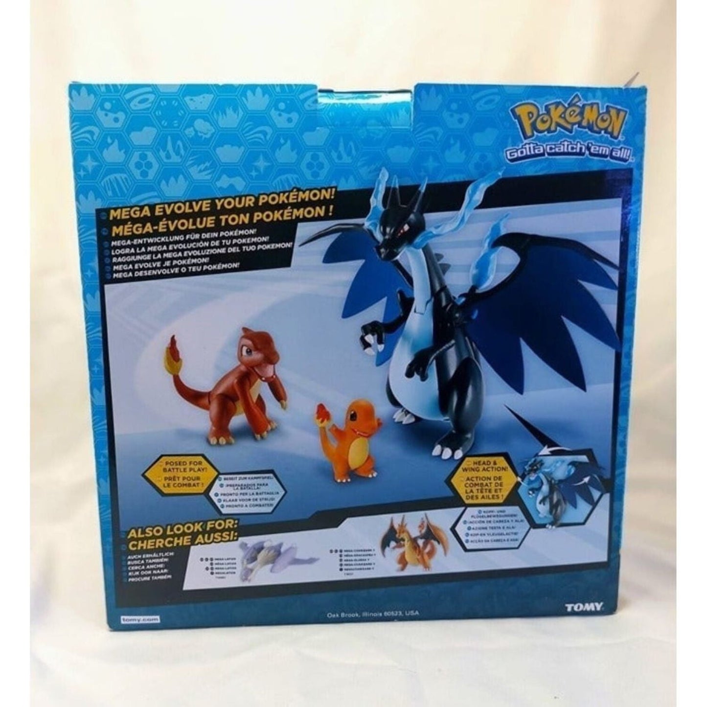TOMY Official Pokemon Charizard Action Figure, 0.5 lb