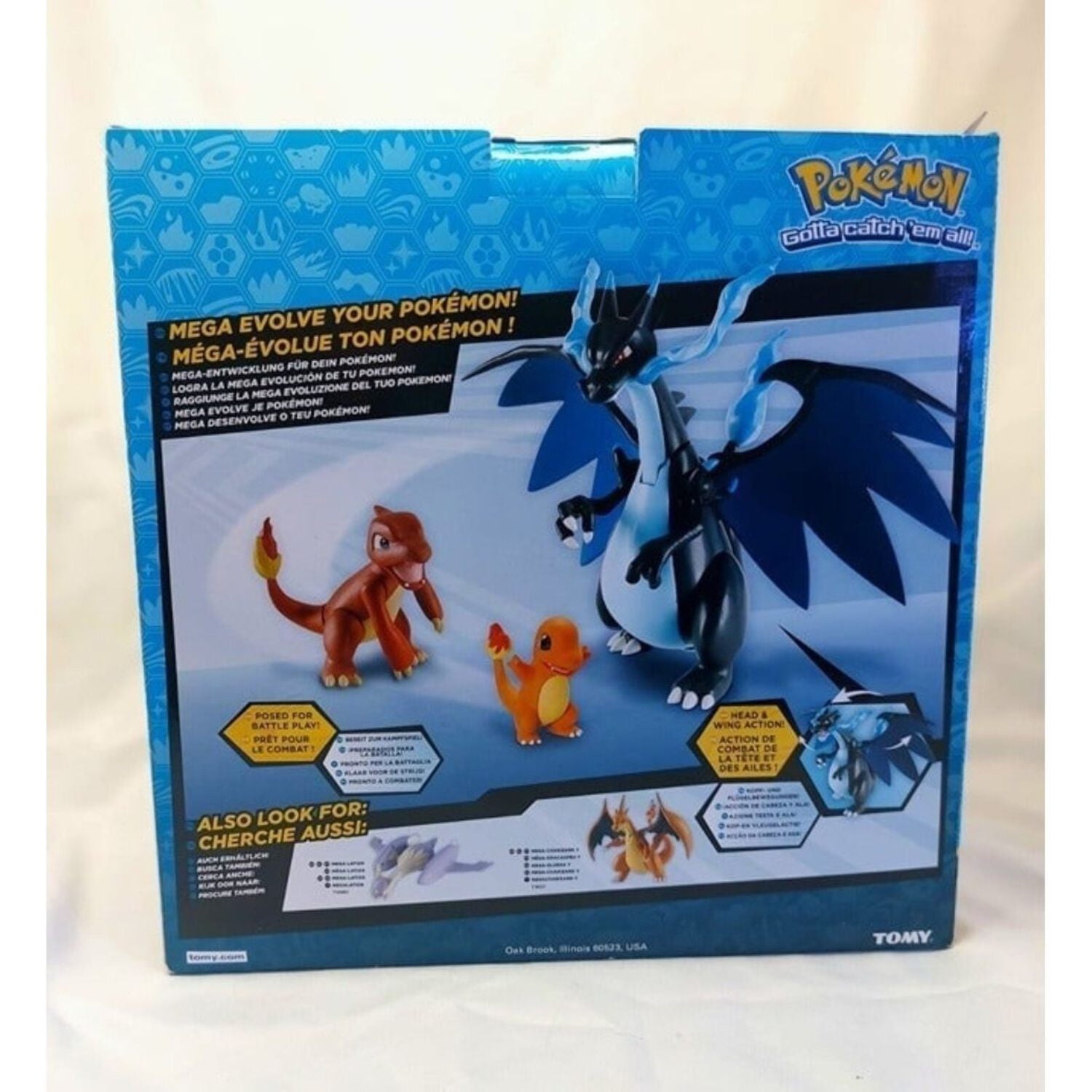 TOMY Official Pokemon Charizard Action Figure, 0.5 lb