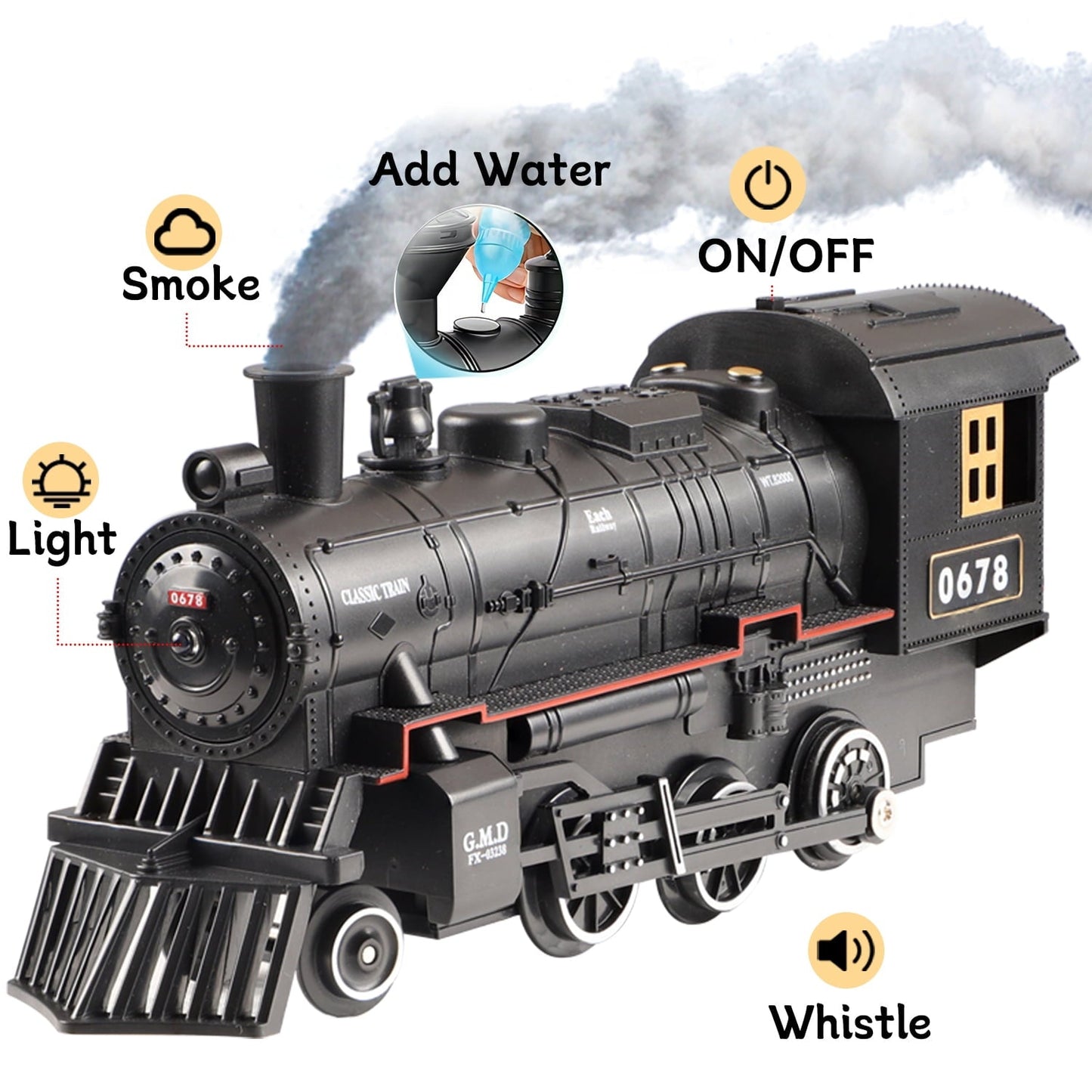 JUGAAD LIFE Train Set for Kids with Remote Control Electric RC Train Toys for Boys Girls Birthday Gifts for Kids 3 4 5 6 7 Years Old