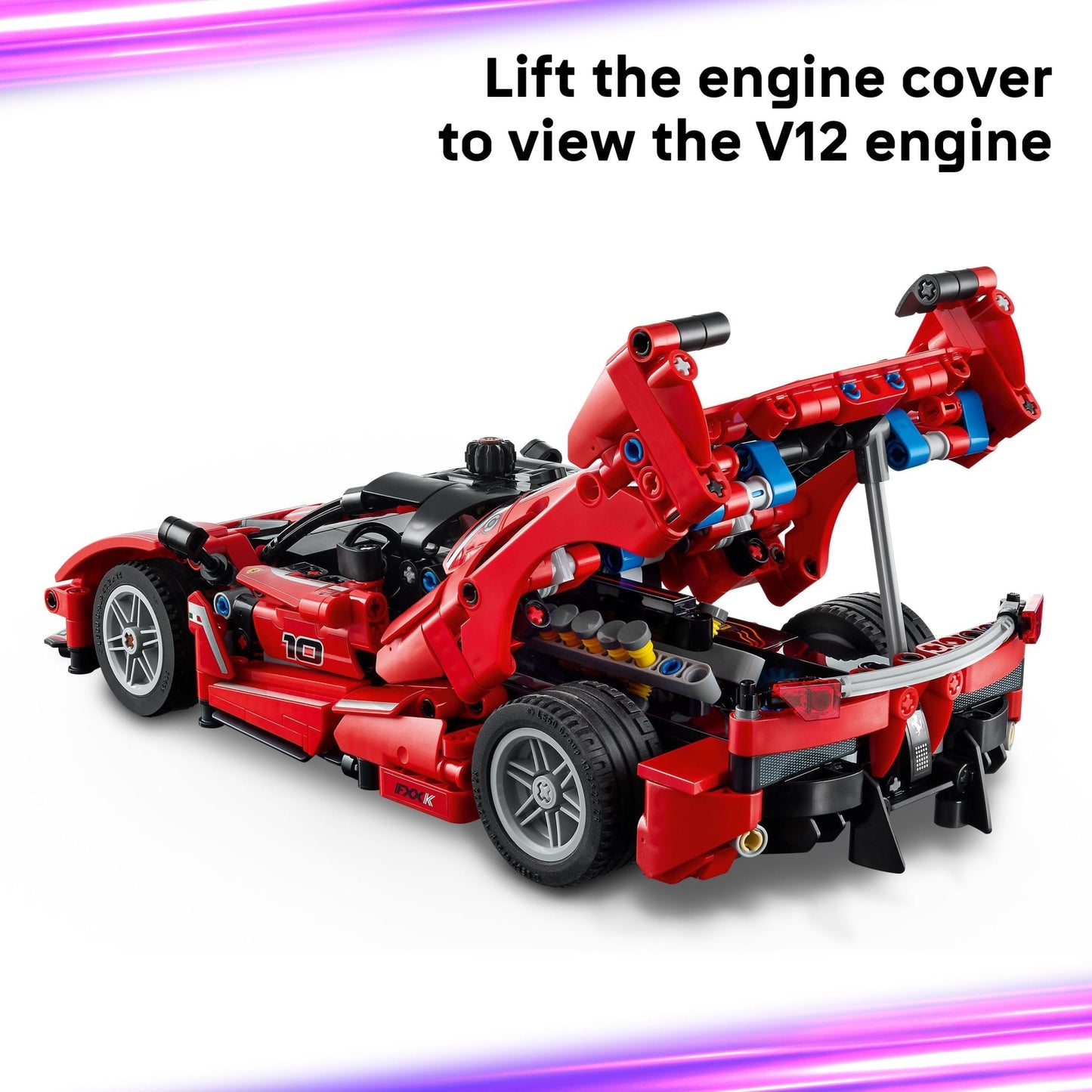 LEGO Technic Ferrari FXX K Kids Toy Car - Building Toy for Girls & Boys - Ferrari Car Toy for Ages 10+ - Makes a Cool Birthday or Any - Time Gift for Kids - Race Car Model for Play & Display - 42212