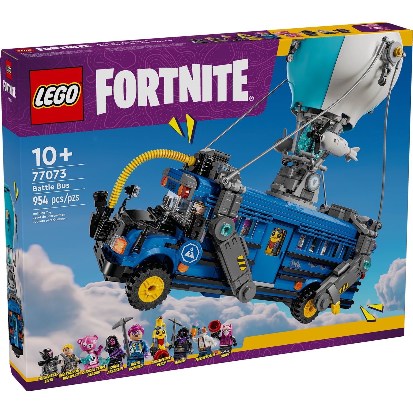 LEGO Fortnite Battle Bus Building Toy - Collectible Fortnite Toy for Kids, Boys & Girls, Ages 10+ - Pretend Play Set with 9 Minifigures from Video Game - Gift for Christmas - 77073