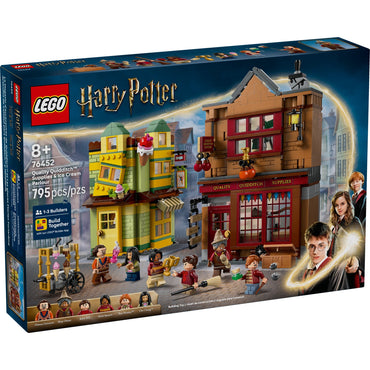 LEGO Harry Potter Quality Quidditch Supplies & Ice Cream Parlour - Kids Toy - Diagon Alley Building Set for Boys and Girls 8+ - Harry Potter Collectible - Gift Idea for Birthdays - 76452