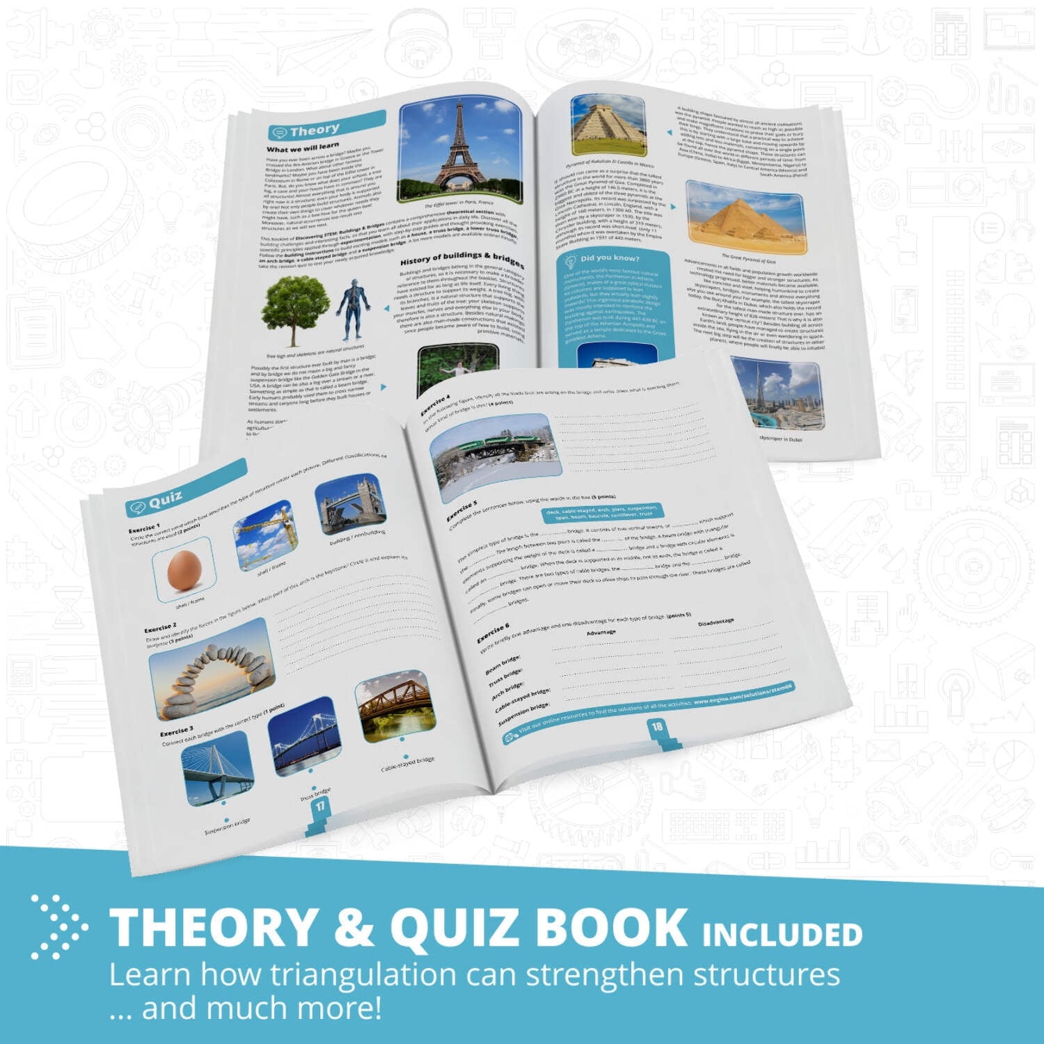 Engino- STEM Toys, Buildings & Bridges, Construction Toys for Kids 9+